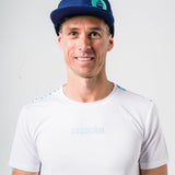 Mint on Navy Green Flat Bill
