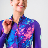 Womens Indigo Vapour Fleece Jersey