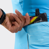 Womens Neon Blue Aero Jersey