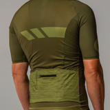 Mens Olive Aero Jersey