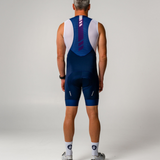Mens Navy Splash Elements Bib Short