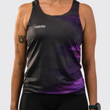 Womens Ultraviolet Run Singlet Lite