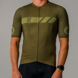 Mens Olive Aero Jersey