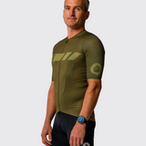Mens Olive Aero Jersey