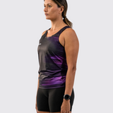 Womens Ultraviolet Run Singlet Lite
