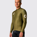 Mens Olive Vapour Fleece Jersey