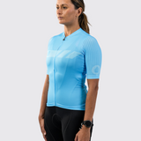 Womens Neon Blue Aero Jersey
