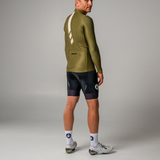 Mens Olive Vapour Fleece Jersey