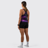 Womens Ultraviolet Run Singlet Lite