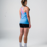 Womens Sky Blue Run Singlet