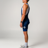 Mens Navy Splash Elements Bib Short