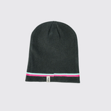Black Knit Slouch Beanie