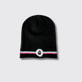 Black Knit Slouch Beanie